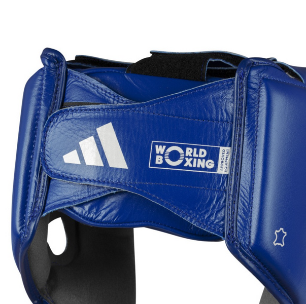 Боксерський шолом Adidas з ліцензією World Boxing WB-BLU-M фото