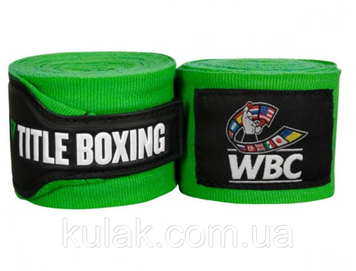Боксерскі бінти TITLE Boxing WBC Hand Wraps 476cm TBWBCgr фото